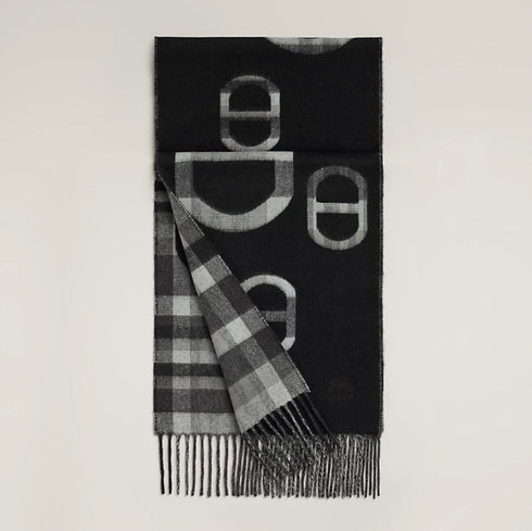 カシミアマフラー 25×150 cm 《タータン・マイヨン》