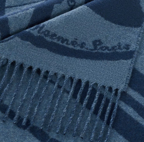 カシミヤマフラー 25×150 cm 《クリック・クラック》