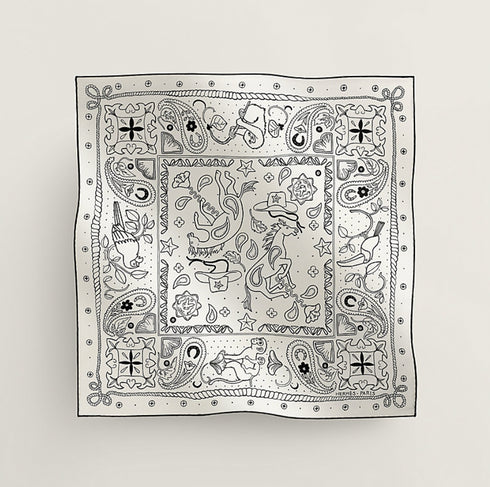 シルクバンダナ 《Animaux》55