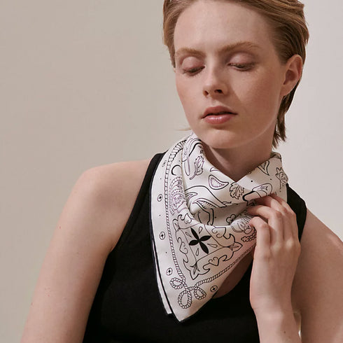 シルクバンダナ 《Animaux》55