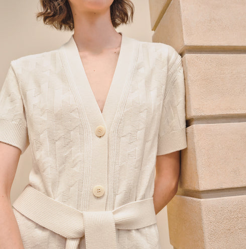 "H" ショートスリーブドレス